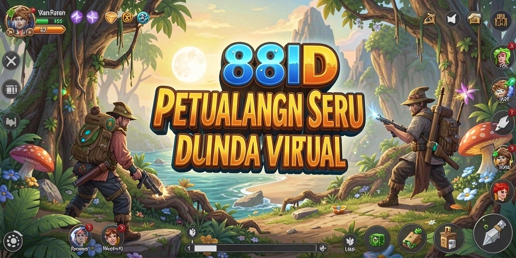Tangkapan layar 88ID menampilkan aksi seru di dunia petualangan.