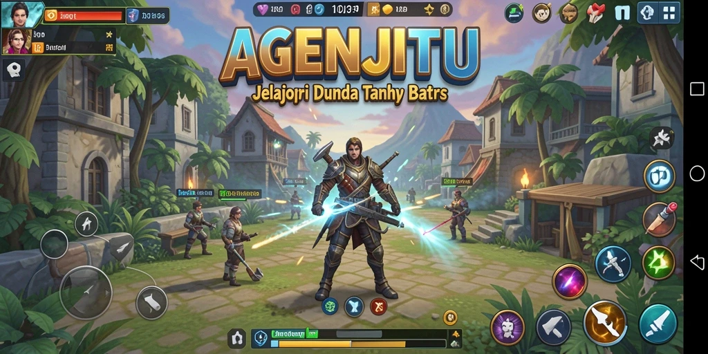 Tampilan gameplay AGENJITU yang menampilkan eksplorasi terbuka.