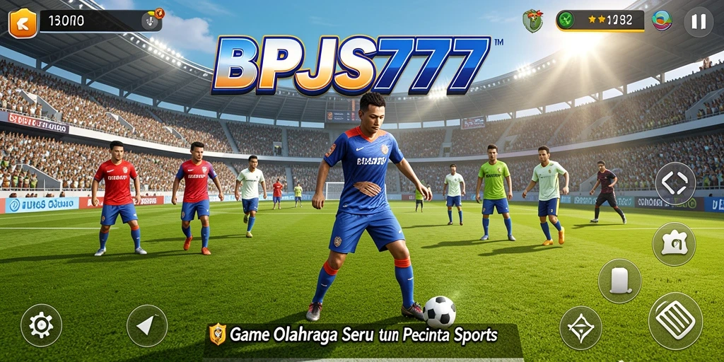 Tampilan gameplay BPJS777 dengan aksi olahraga yang mendebarkan.