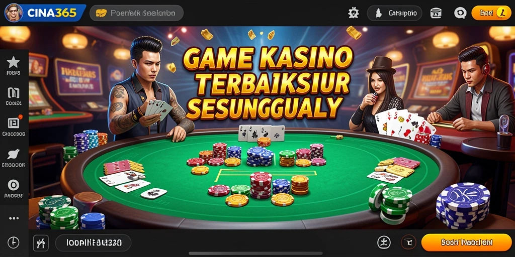 Tampilan gameplay seru dan interaktif di CINA365 untuk pengalaman Kasino.