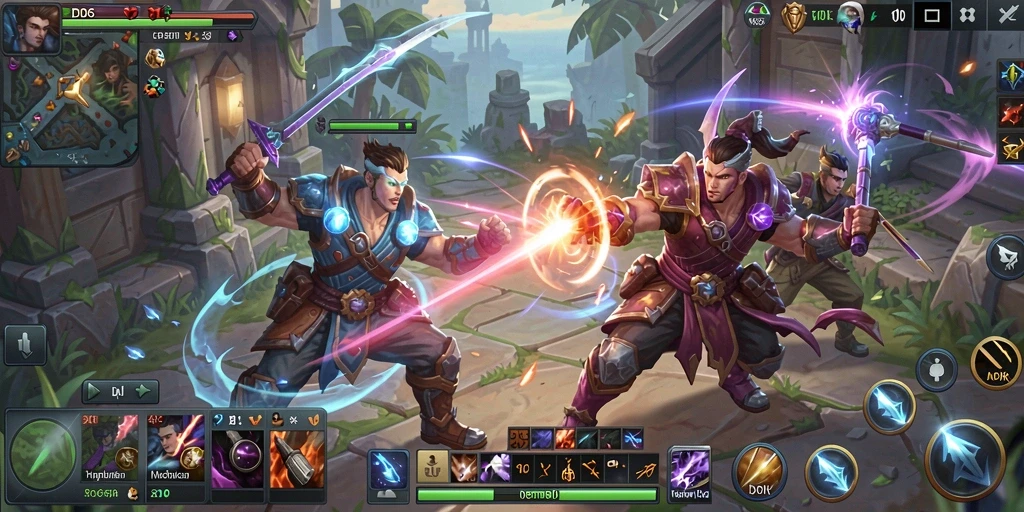 Gameplay seru D06 dalam pertarungan tim yang menegangkan.