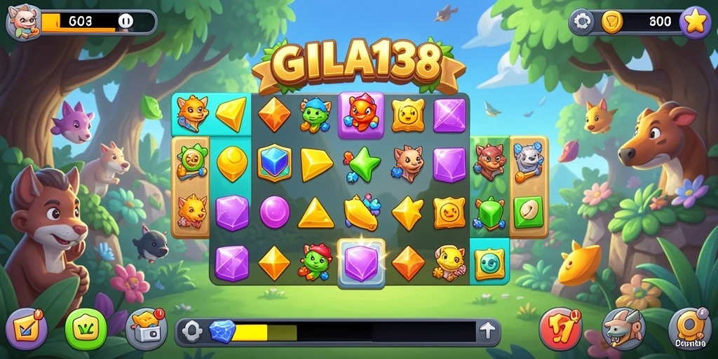 Tampilan menarik dari gameplay GILA138 yang penuh warna.
