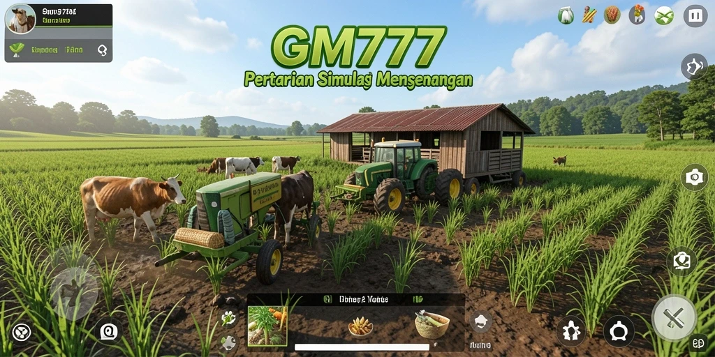 Gameplay GM777 yang realistis dan seru dalam bertani.