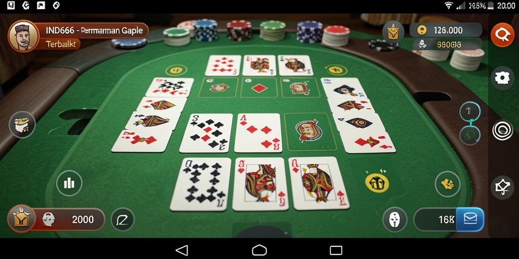 Tampilan gameplay Gaple yang menarik dan interaktif.