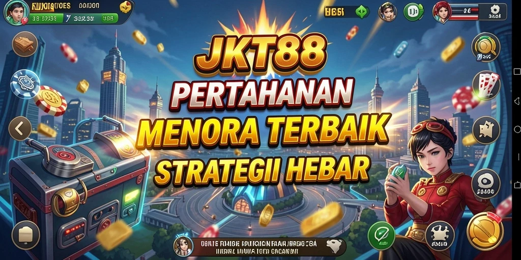 Tampilan menarik dari gameplay JKT88 dengan strategi Tower Defense.