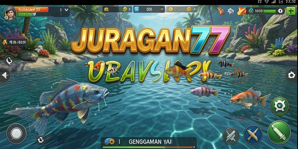 Screenshot gameplay JURAGAN77 yang menampilkan pengalaman memancing yang seru.