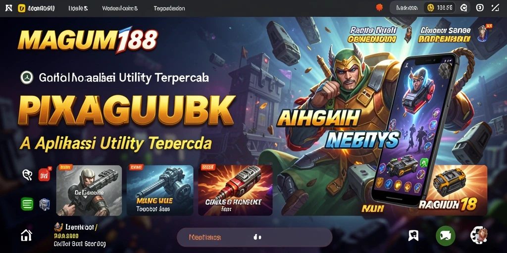 Tampilan utama MAGNUM188 dengan berbagai fitur Utility.