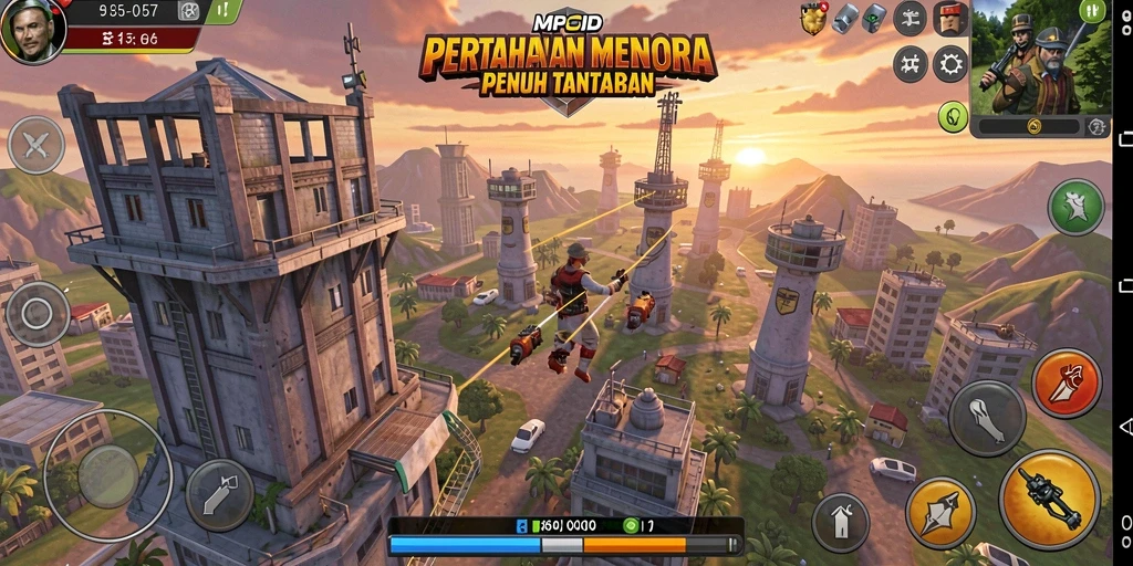 Menampilkan gameplay seru dari MPOID dalam kategori Tower Defense.
