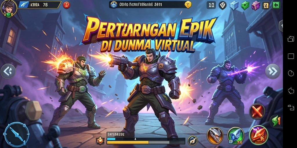 Screenshot gameplay ORA78 dengan pertarungan yang mendebarkan.