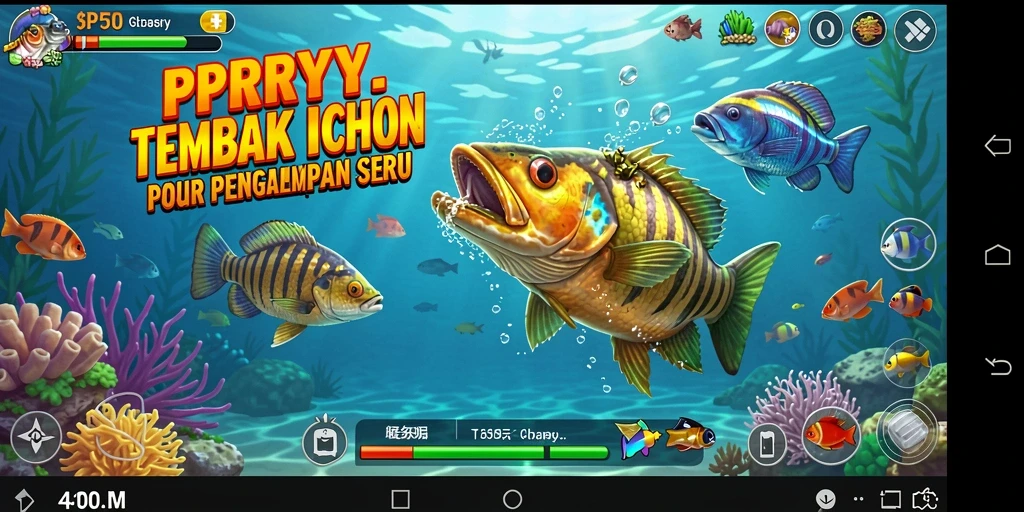 Screenshot gameplay Tembak Ikan yang seru dan menarik di PPRRYY.