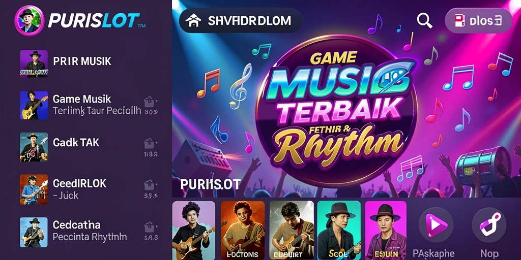 Tampilan gameplay PURISLOT yang menarik dan penuh warna.