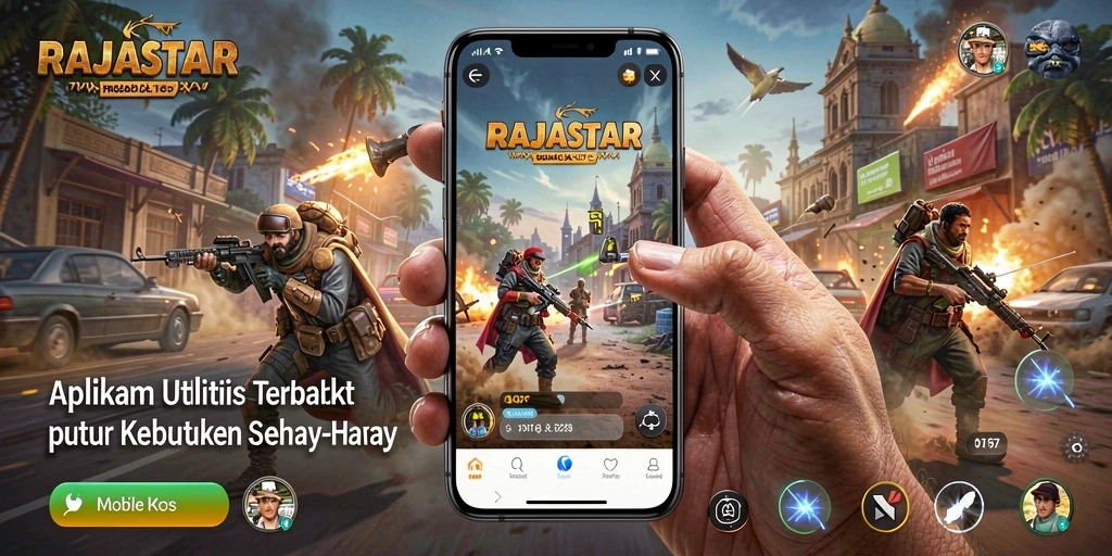 Tampilan aplikasi RAJASTAR yang sederhana dan efisien.