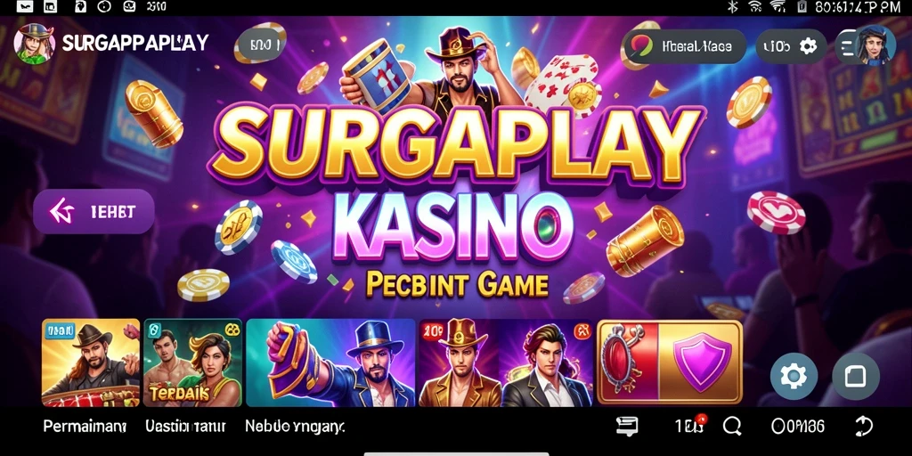 Tampilan gameplay SURGAPLAY yang menarik dan menghibur.