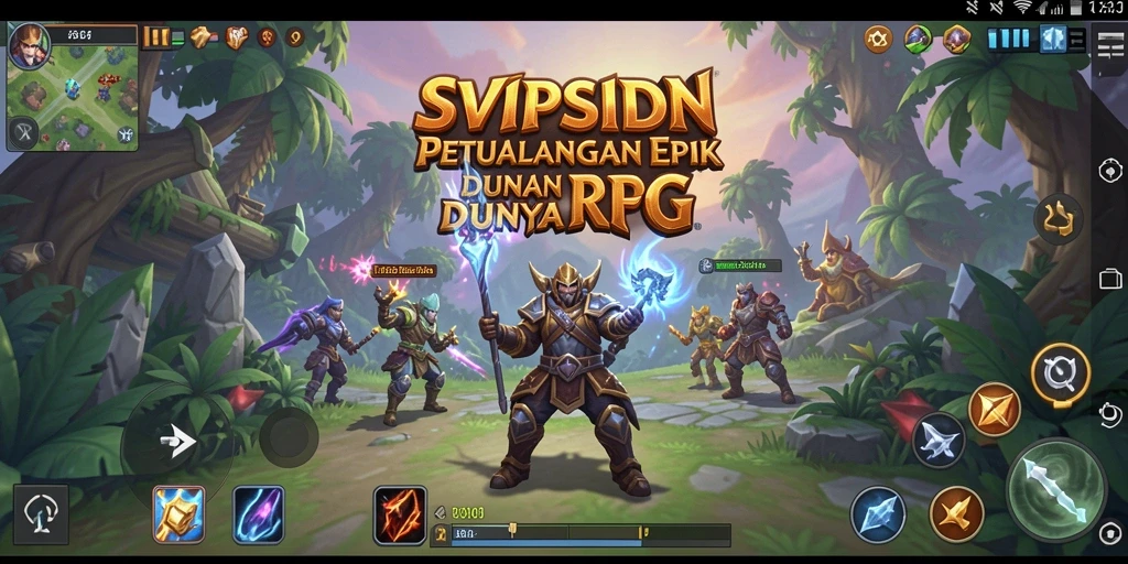 Tampilan gameplay menakjubkan dari SVIPSIDN yang menampilkan aksi RPG.