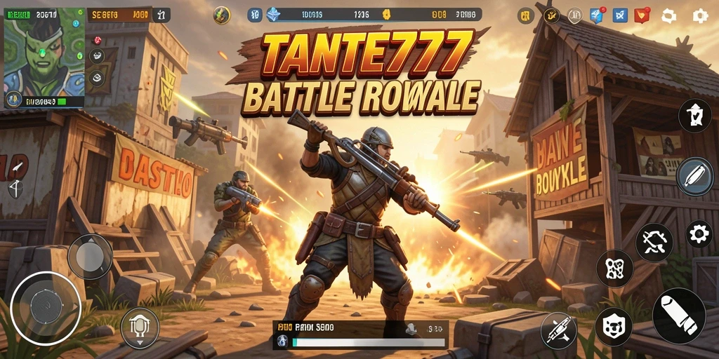 Tangkap momen intens dalam gameplay Battle Royale TANTE777.