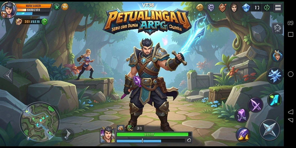 Tampilan gameplay menarik dari VT38 dalam genre ARPG.